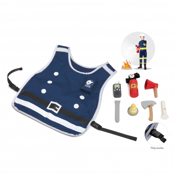 Set costum de pompier mic Classic World