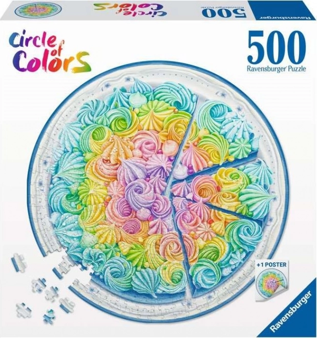 Puzzle Ravensburger 500 piese - Paleta de culori Ciocolată