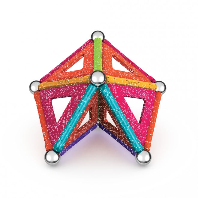 Set de construcție Geomag Glitter 35 piese