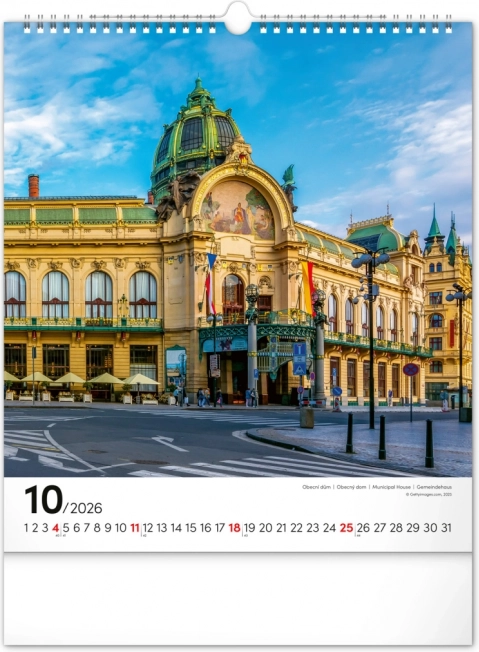 Calendar de perete Praga 2026