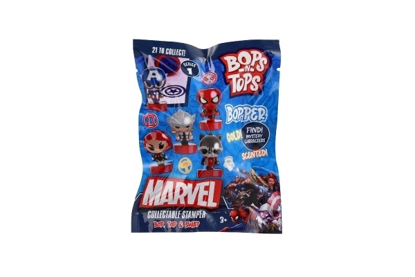 Ștampile Marvel Bops/Tops mix de tipuri în pachet 12 bucăți