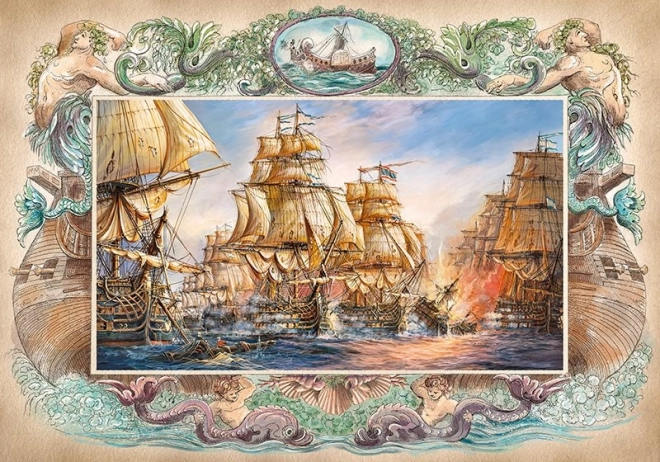 Puzzle bătălie navală 2000 piese