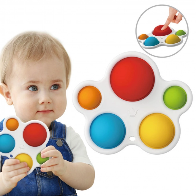 Jucărie senzorială antistres pentru bebeluși Pop It Montessori