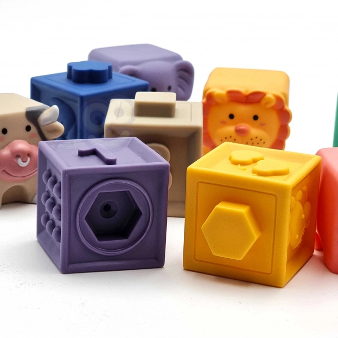 Set de cuburi senzoriale Woopie pentru copii
