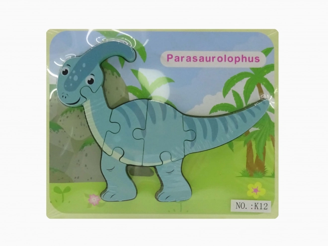 Puzzle din lemn cu dinosauri