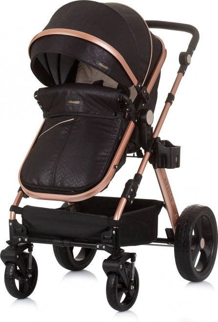 CHIPOLINO Cărucior combinat HAVANA 2in1 Obsidian – Aur