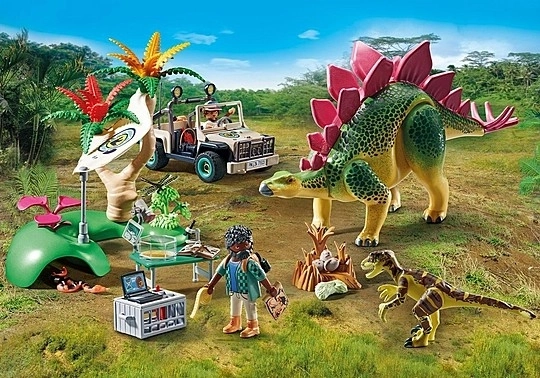 Set de figurine Dinozauri - Tabăra de cercetare PLAYMOBIL