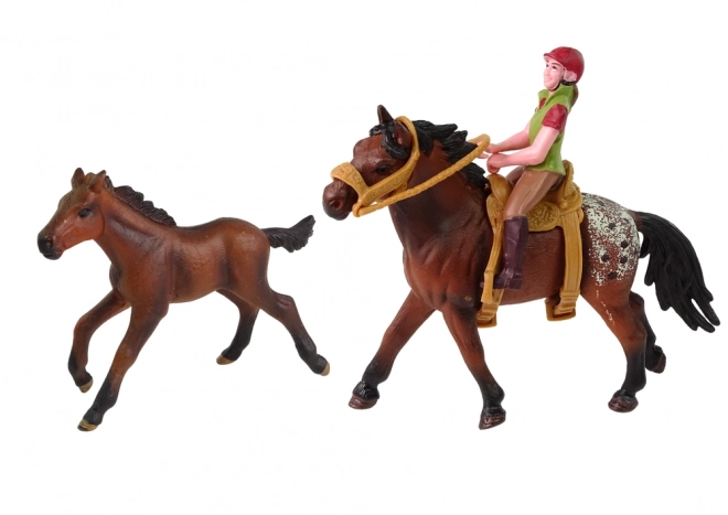 Set figurine Cal și Călăreț cu Șa Detasabilă