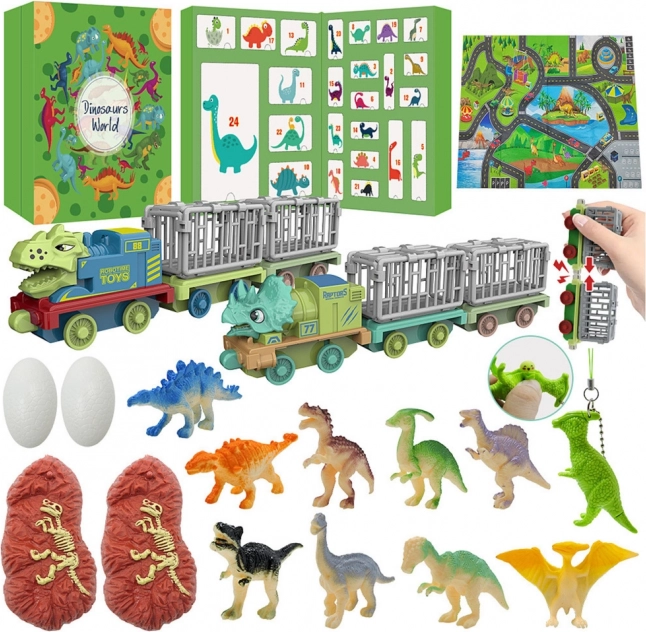 Calendar de Advent pentru copii - Dinozauri și jucării