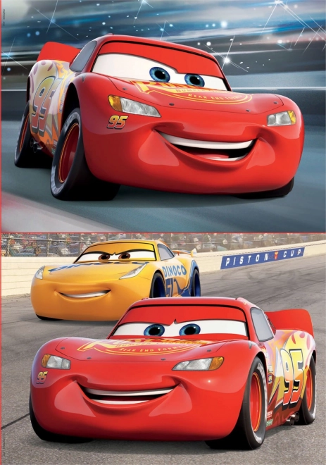 Puzzle Educa Cars 3: Pista de curse 2x48 piese