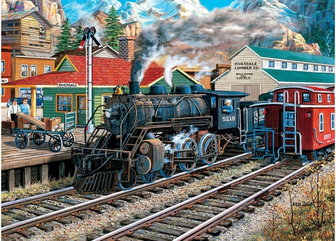 Puzzle Stația Veche de Tren 1000 Piese