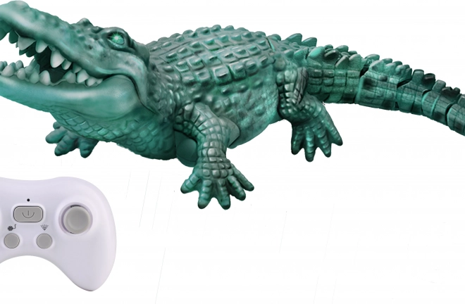 Crocodil RC pentru apă 35cm