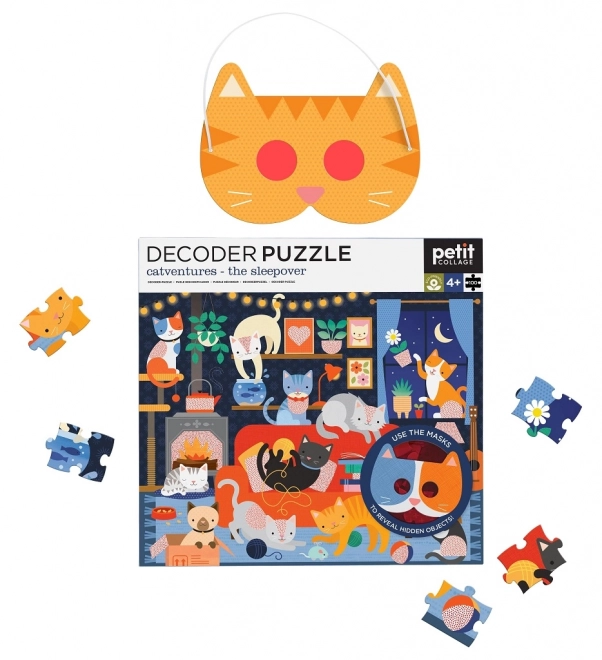 Puzzle 3D cu Pisici - Petit Collage