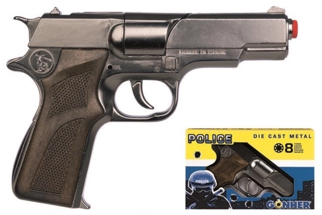 Pistol de jucărie poliție metalic
