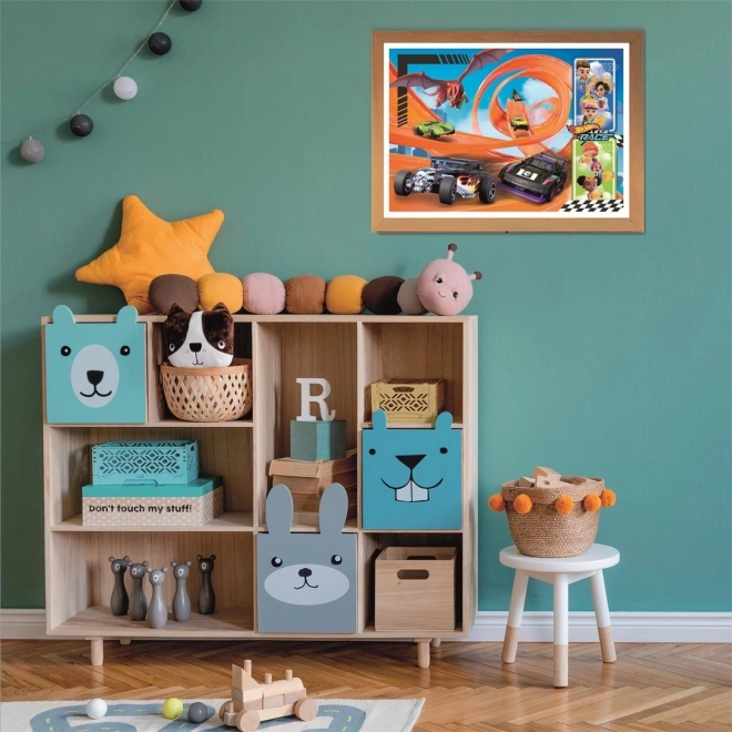 Puzzle Hot Wheels pentru copii 104 piese