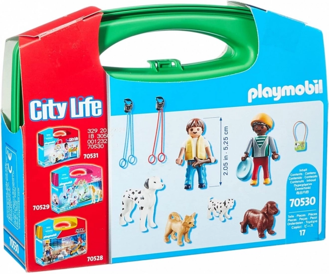 Săculeț orașului Playmobil Plimbare cu câinii