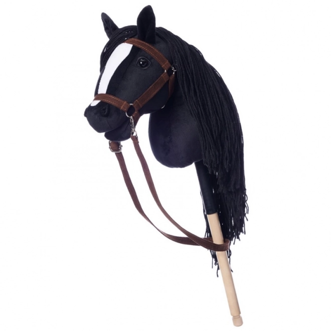 Cal pe băț Hobby Horse negru