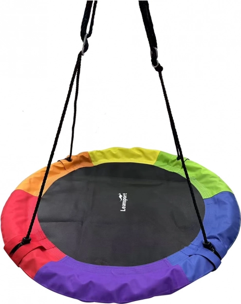 Leagăn colorat de grădină pentru copii Cuib de cocostarci 100 cm