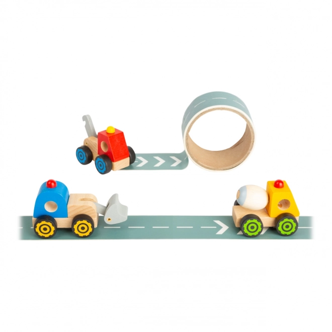 set creativ construcție drumuri small foot