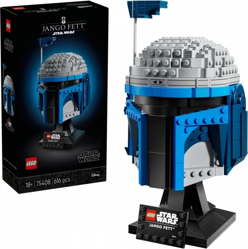 Cască LEGO Star Wars Jango Fett – model de colecție pentru expunere