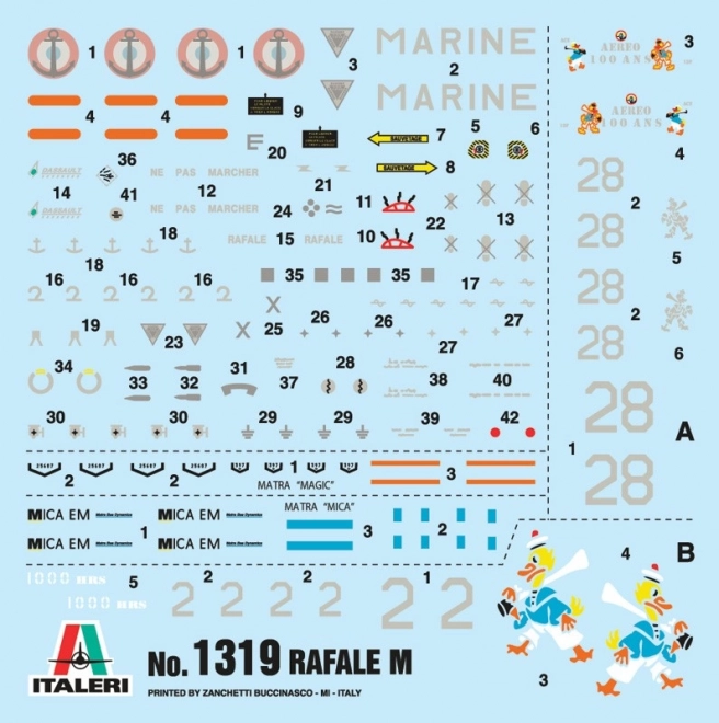 Model de plastic Rafale M operațiuni exterioare