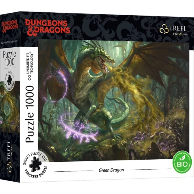 Puzzle TREFL Dungeons & Dragons: Dragon Verde 1000 piese