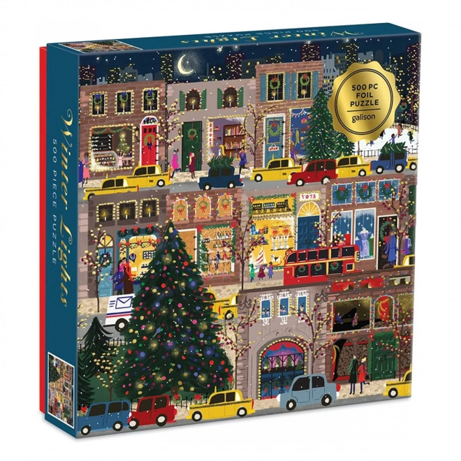 Puzzle Galison cu lumini de iarnă 500 piese