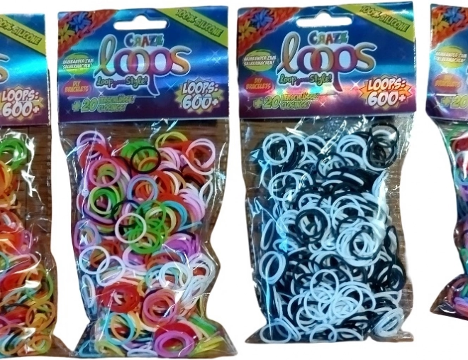 Set LOOM elastice CRAZE 600 buc