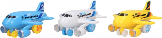Avion cu mecanism de inerție și efecte 14 cm