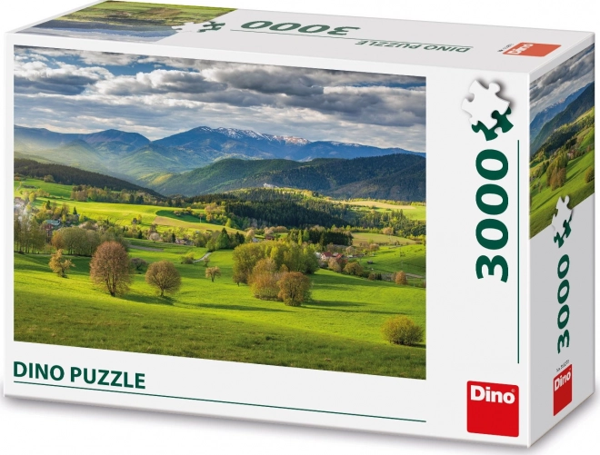 Puzzle Primăvară deasupra Povrazníkem 3000 piese