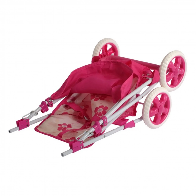 Cărucior Woopie Royal pentru păpuși - design floral