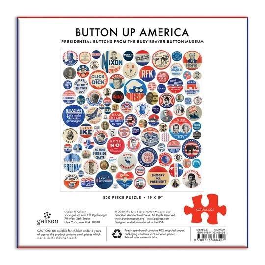 Puzzle Galison Plăcuțe de Campanie Americană 500 Piese