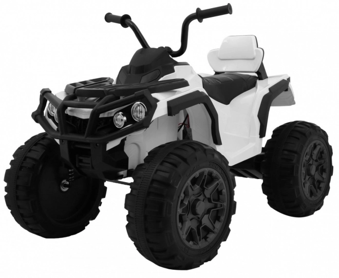 ATV Quad 2,4GHz pe baterie pentru copii Alb + Telecomandă + Roți EVA + Radio MP3 + Pornire gratuită