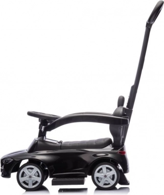 Vehicul de împins pentru copii cu mâner Mercedes 3v1 negru