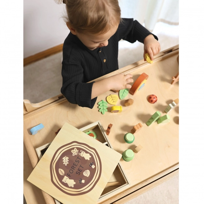 Set pădure din lemn copii Tooky Toy