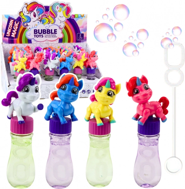 Baloane săpun Unicorn cu figurină mobilă 14cm