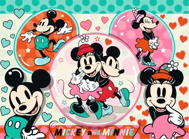 Puzzle XXL 150 Piese Mickey și Minnie - Cuplul Visurilor