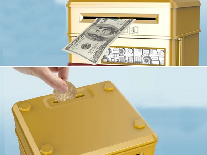 Seif interactiv cu cod PIN pentru monede și bancnote