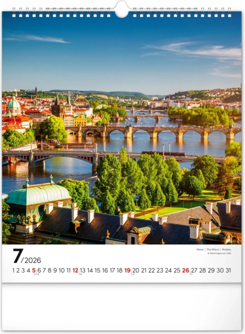 Calendar de perete Praga 2026
