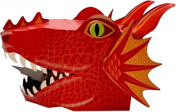 Masca creativă Fiesta Crafts Dragon Roșu