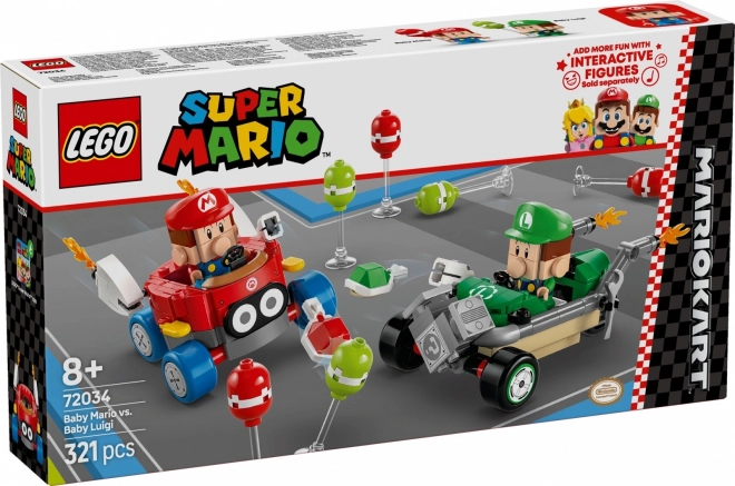 Klocki Lego Super Mario - Mario Kart: Baby Mario vs Baby Luigi
