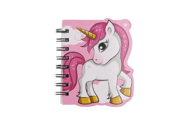 Caiet cu spirală motiv Unicorn