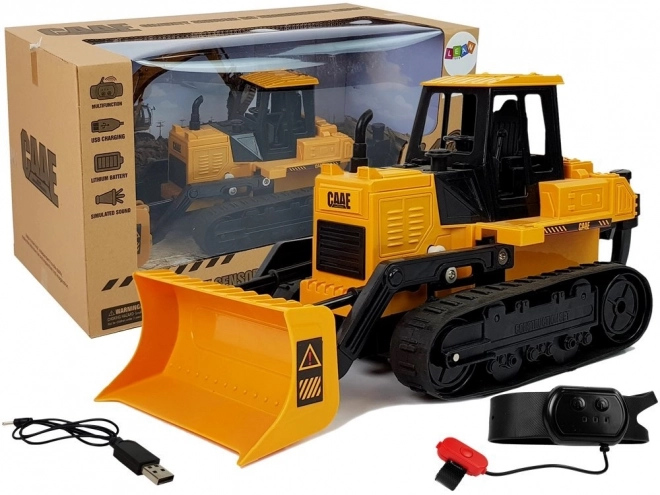 Buldozer cu roți senile control gest manual 2.4G