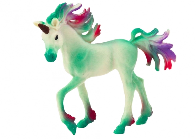 Figurină colectibilă unicorn verde 8 cm