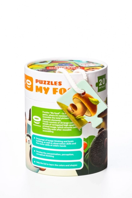 Puzzlika My Food - Puzzle Educative 20 Piese