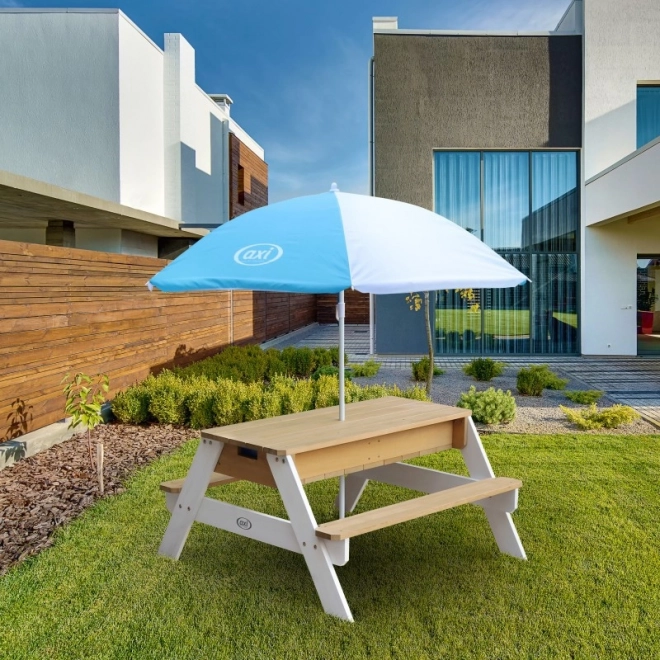 Masă de picnic pentru copii cu parasol AXI