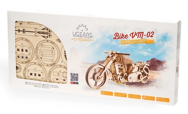 Puzzle 3D Motocicletă Chopper Ugears