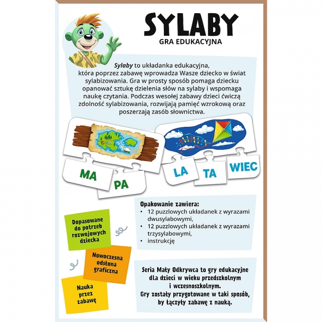 Silabe joc educativ pentru copii