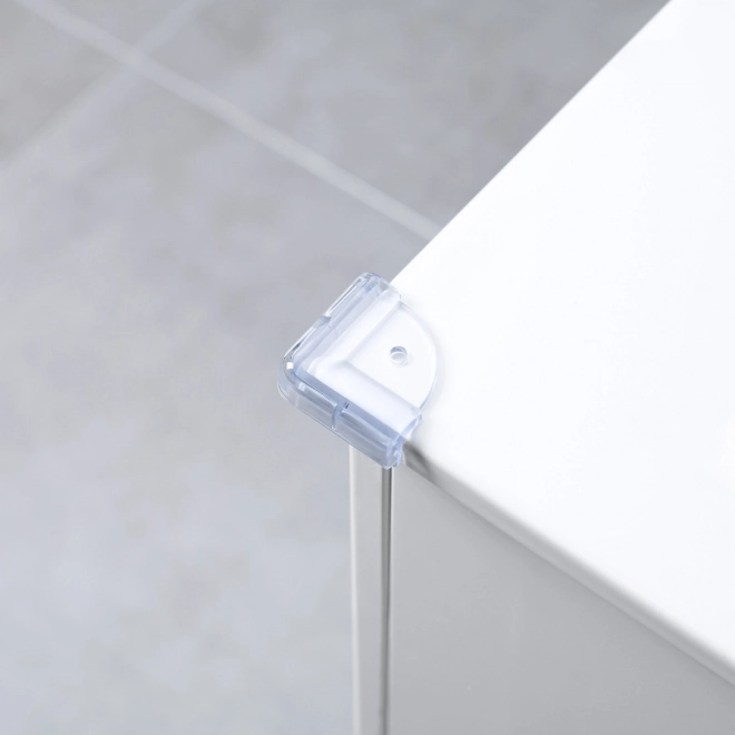 Protecție din plastic pentru colțuri 4 buc, transparent