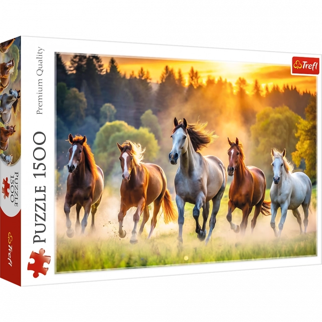 Puzzle Dzikie Konie 1500 piese